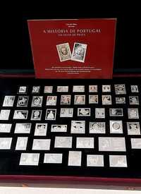 Coleção de 51 Selos em Prata, 925/1000, Coleções Philae