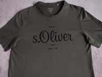 Koszulka T-shirt męski s.Oliver RED LABEL oliwkowy