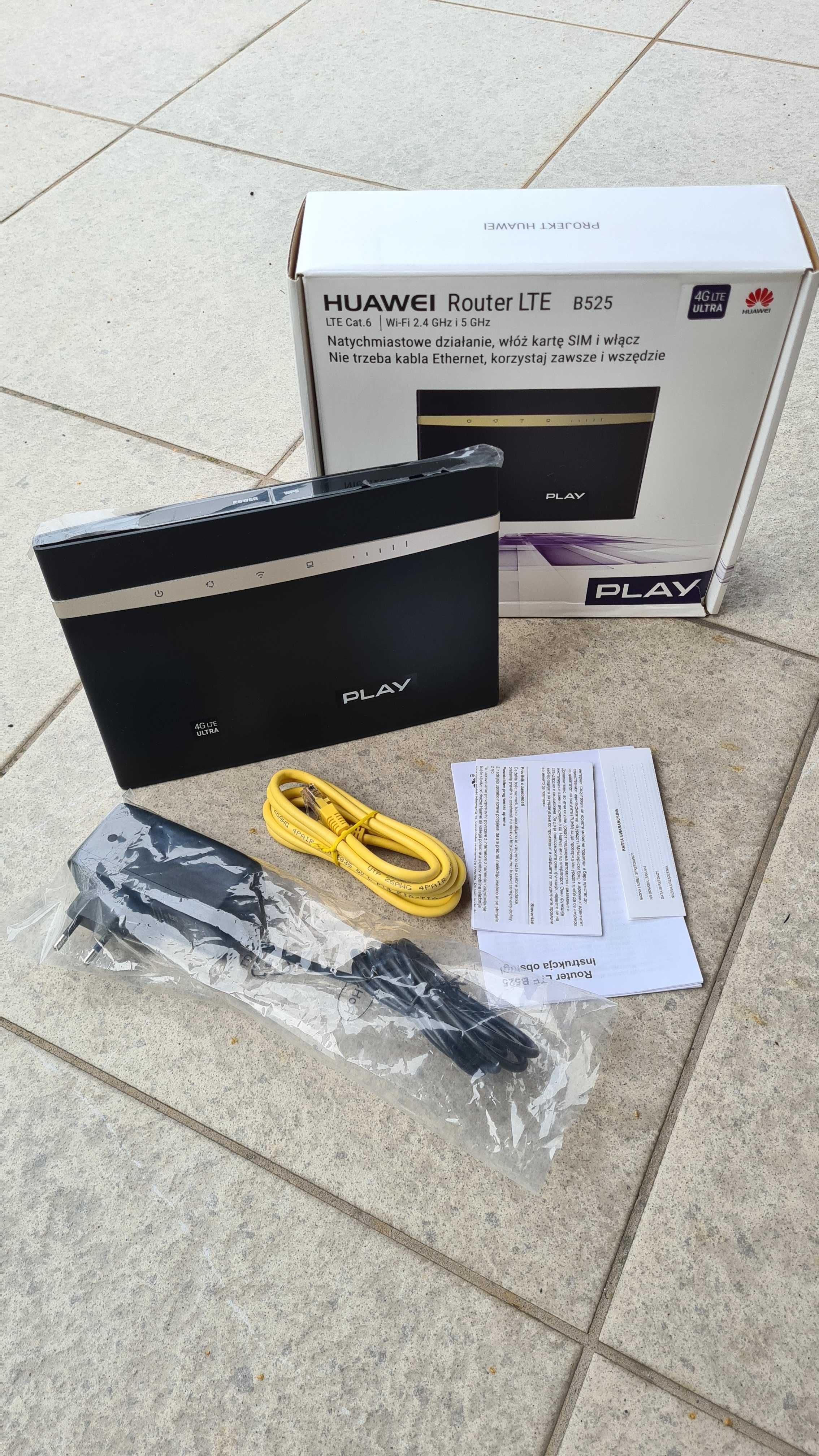 Rewelacyjny router LTE Ultra Huawei B525 LTE Cat.6 WiFi 750Mbps 4xLAN