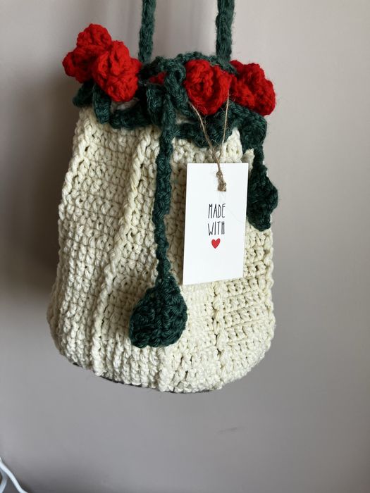 Torebka worek rozyczki,  hand made