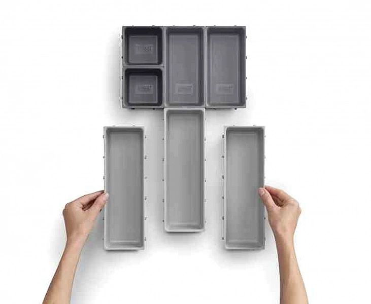 Modułowy organizer do szuflady 7el. Blox,Cupb / Joseph Joseph