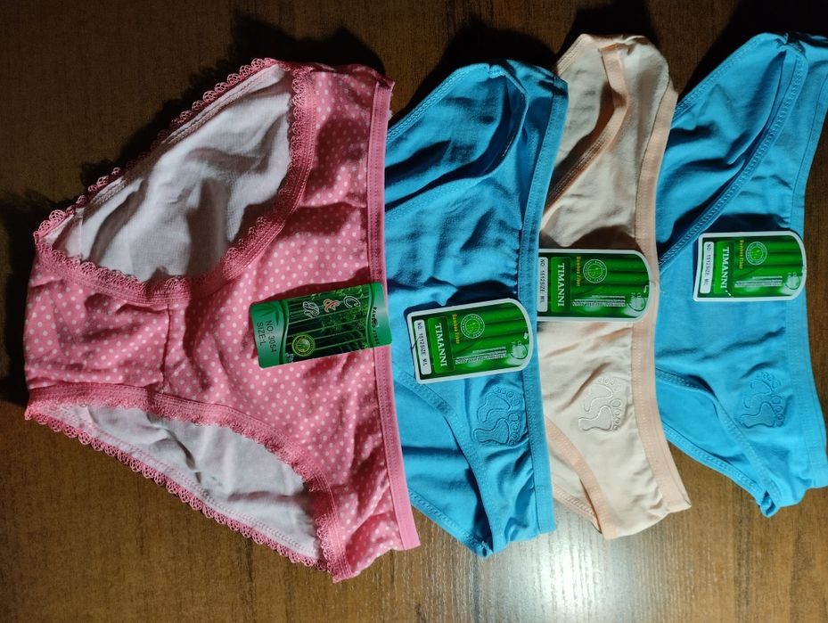 Figi damskie bambusowe, rozmiar M/L, komplet 4 pary