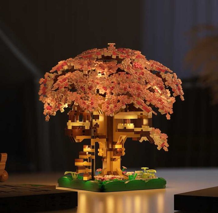 Kwiat Wiśni Drzewko Klocki konstrukcyjne