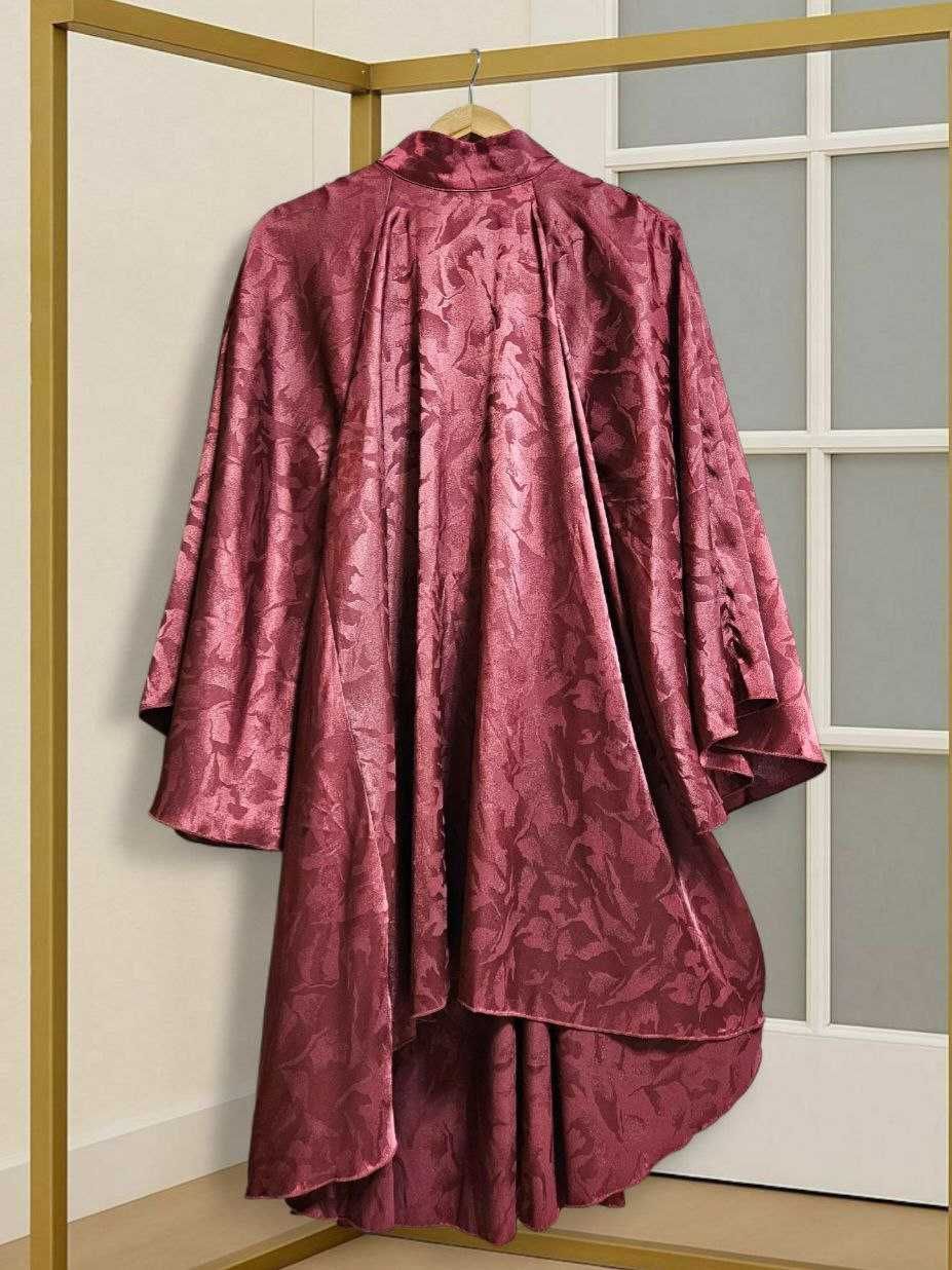 Платье свободное бордовое с открытой спиной Boohoo, р. S