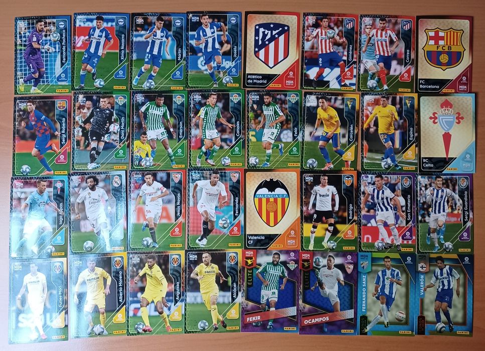 Lote de cartas da Liga Espanhola 2020/21