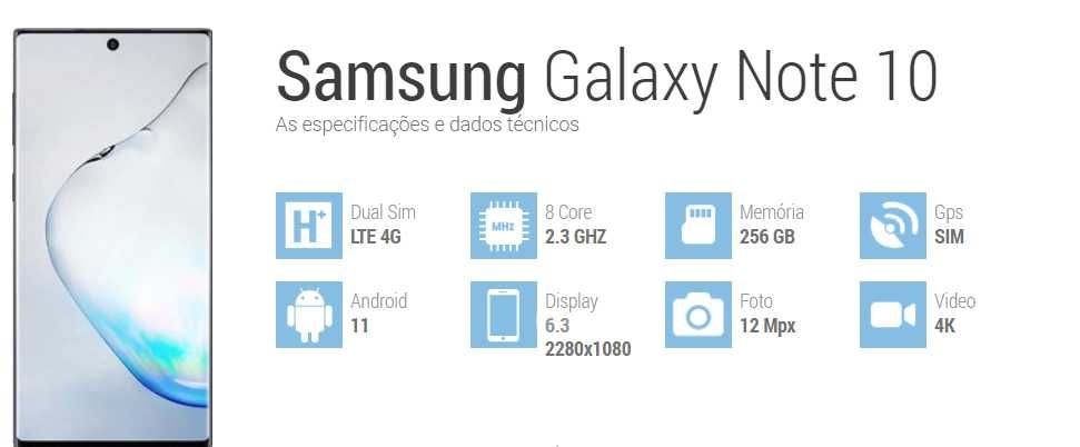 Samsung Note 10 256gb  LEIA*