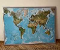 Мапа світу в рамі 100x140 см (IKEA)
