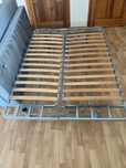 Łóżko 140x200 kanapa rozkładana sofa z materacem materac IKEA
