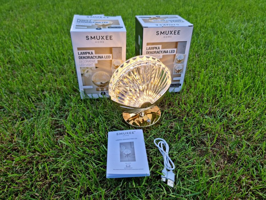 Lampka krysztalowa - LED Muszelka 2 szt NOWE