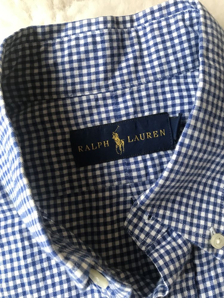 Koszula w drobną kratkę  Ralph lauren rozm M/L