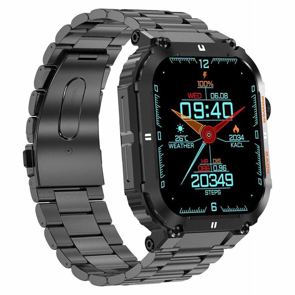 SMARTWATCH GRAVITY GT6-2 Czany - Czarna Bransoletka