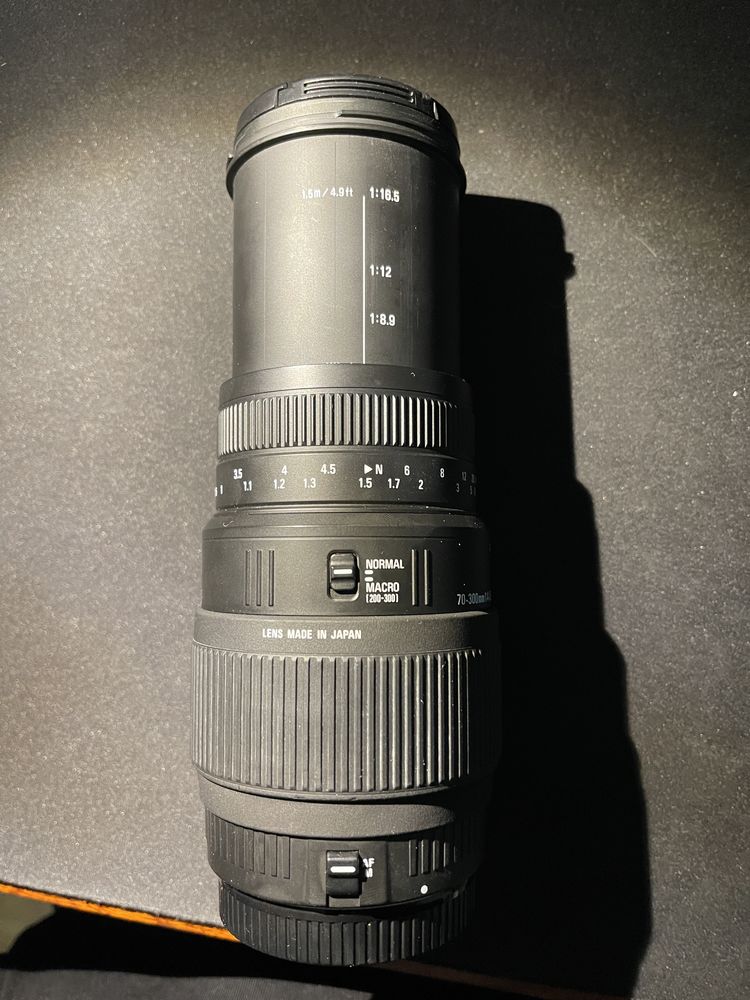 Sigma DG 70-300 mount canon EF + filtro UV