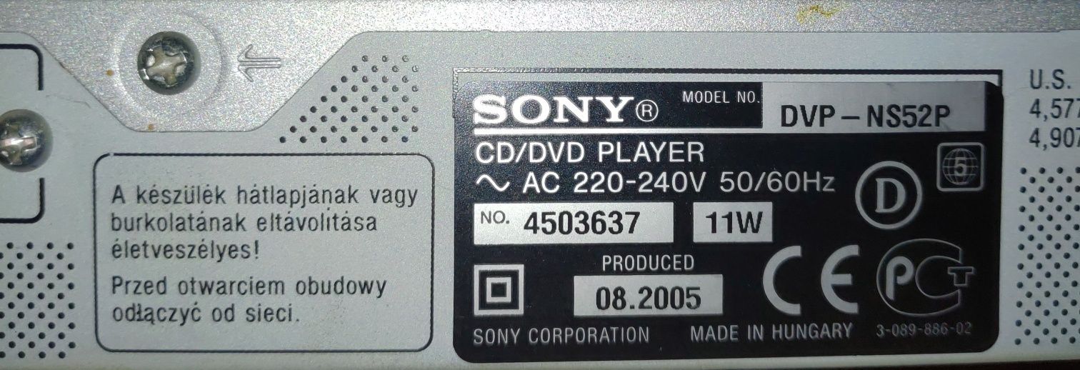 DVD - player dvp-ns52p