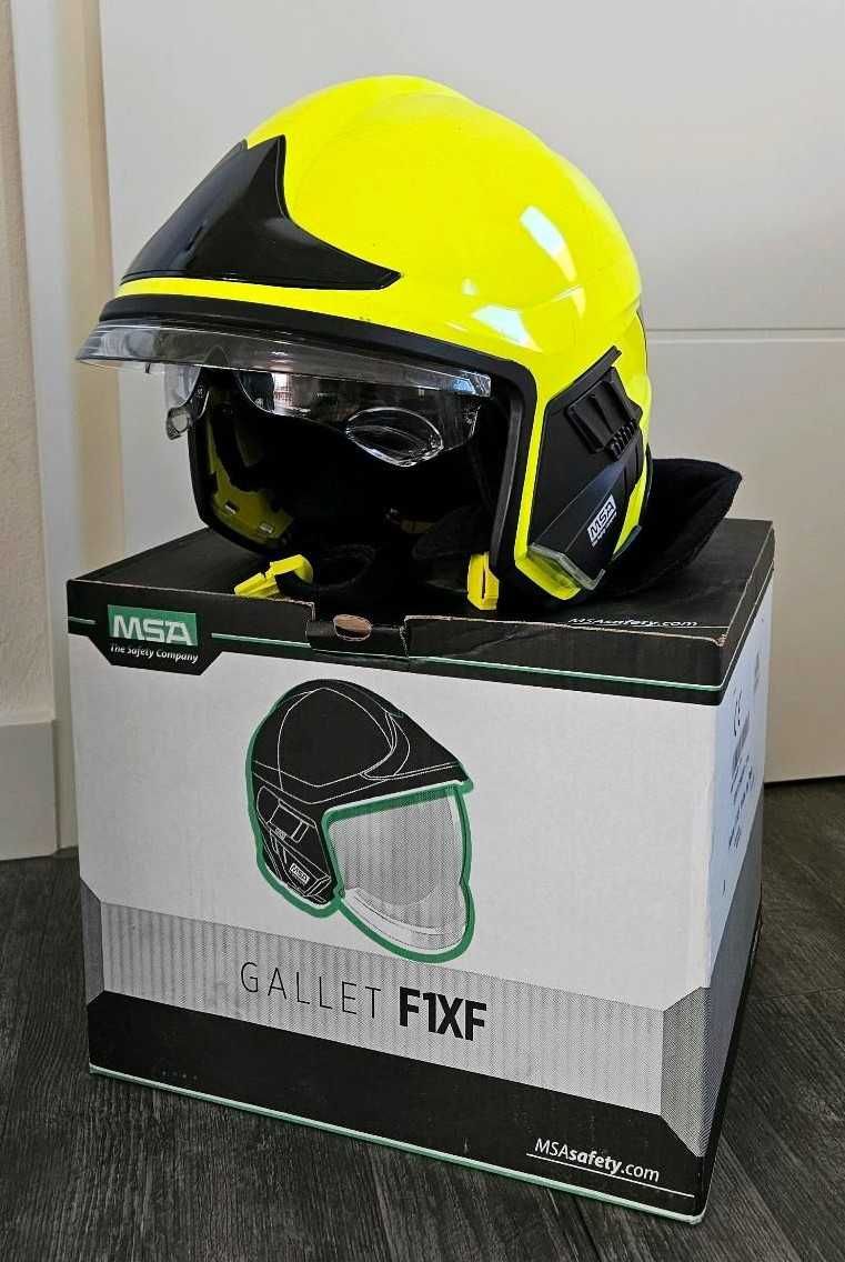STRAŻ Hełm MSA Gallet F1XF full opcja pożarniczy strażacki ratowniczy