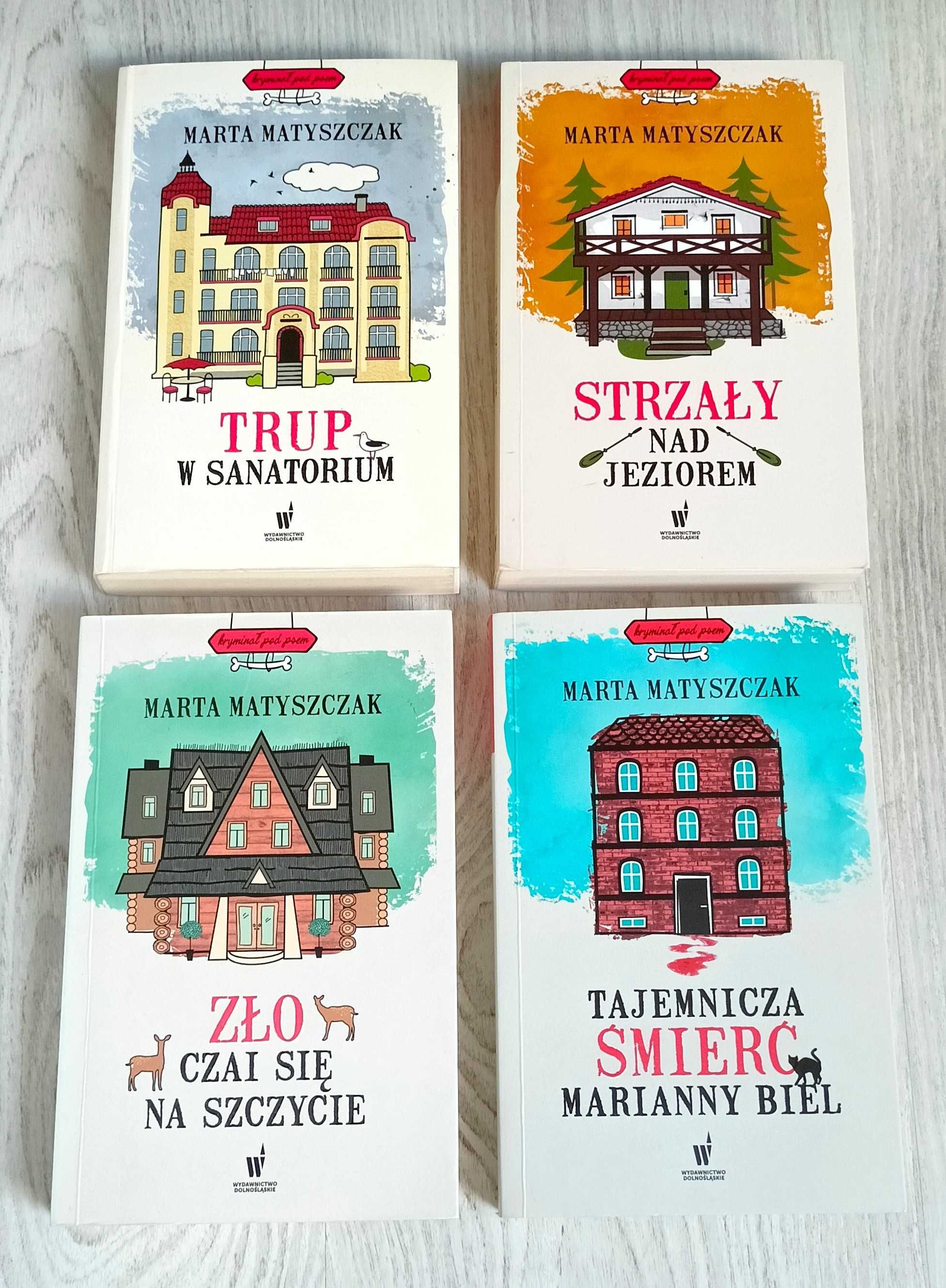 4x Matyszczak Trup w sanatorium Strzały nad jeziorem Tajemnicza śmierć