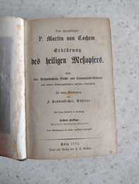 Stary modlitewnik gotyk 1873 Köln