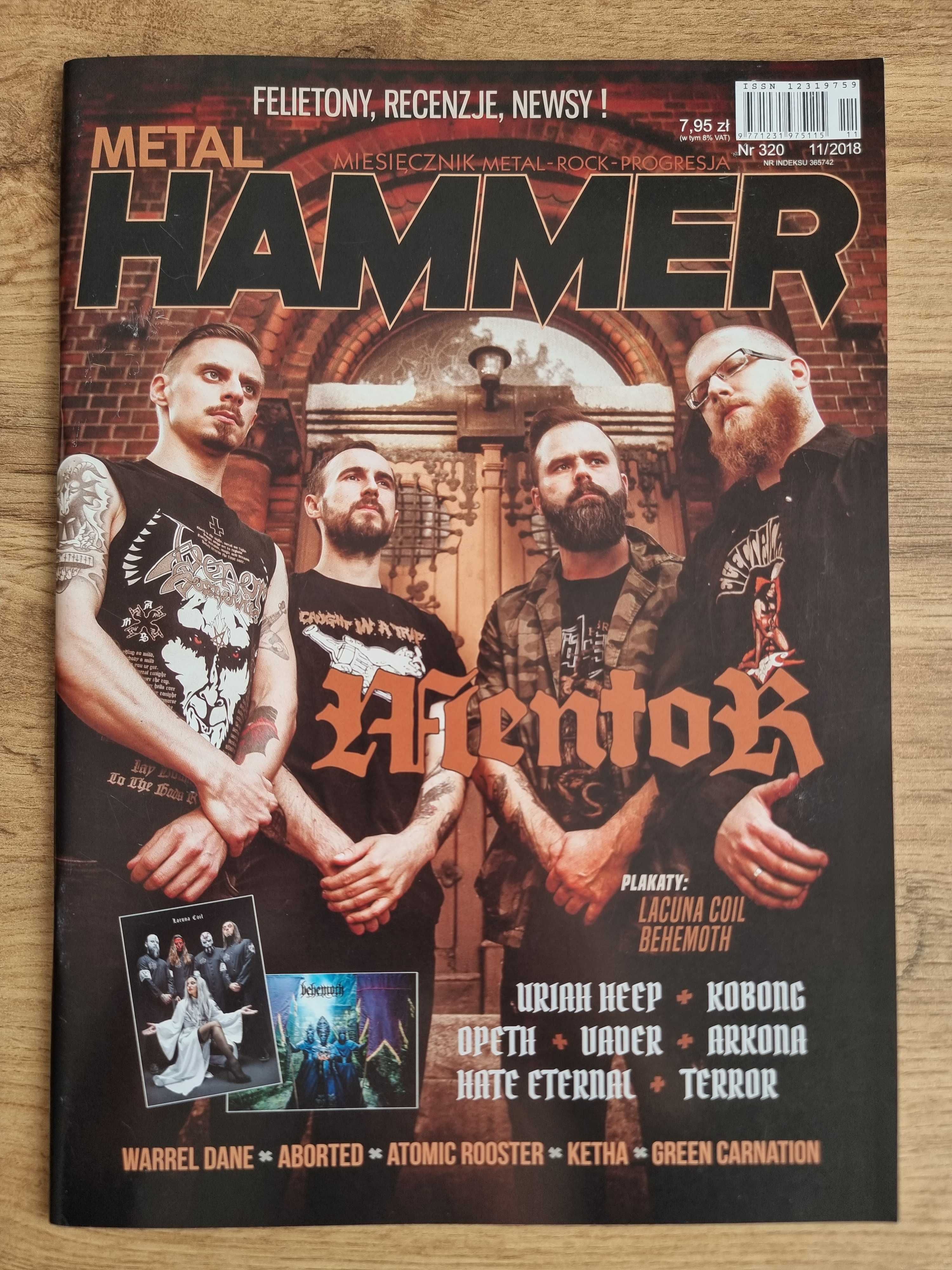 Metal Hammer 2018 - Uriah Heep, Plakaty: Lacuna Coil, Behemoth