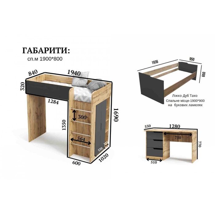 Сучасна дитяча кімната для хлопчика/дівчинки. Якість/гарантія/доставка