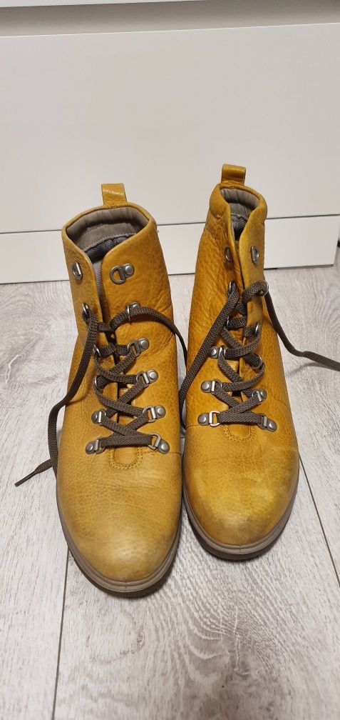 ECCO botki na koturnie damskie rozmiar 41 wkładka 27,5cm