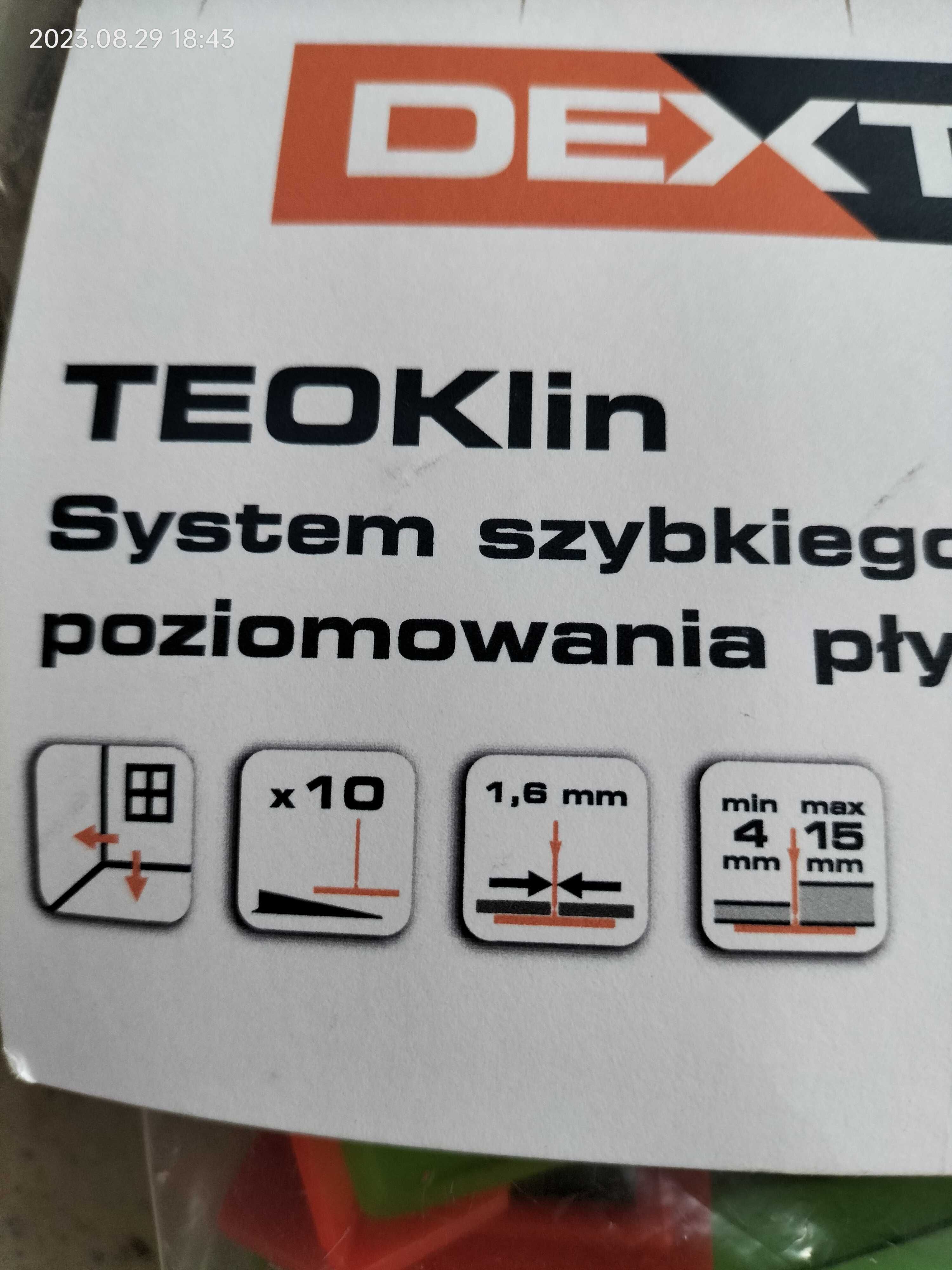 System poziomowania płytek Dexter TEOKlin