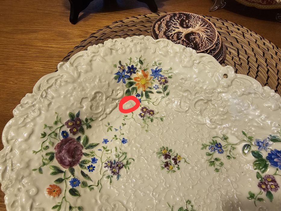 Patera w formie kosza Miśnia/Meissen około 175 lat