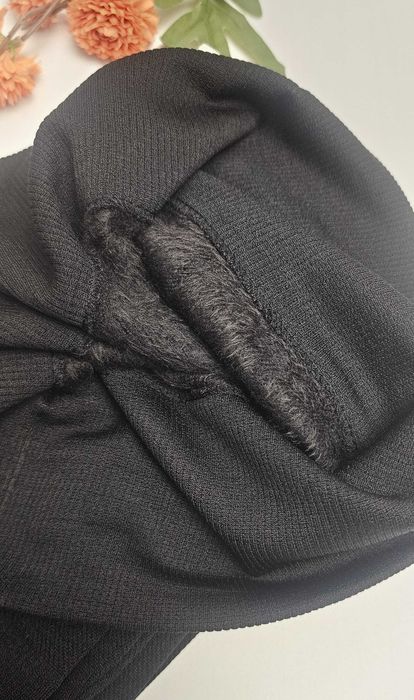 Wełniane legginsy damskie getry ocieplane wełna wielbłąda rozmiar XL