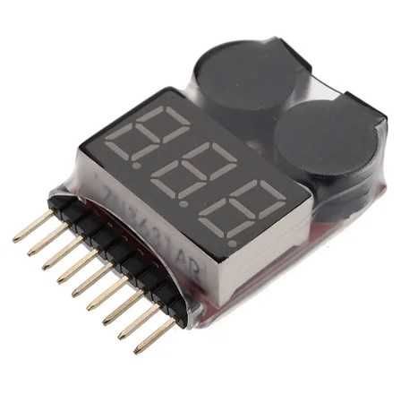Medidor de voltagem eletrotécnico para baterias Lipo