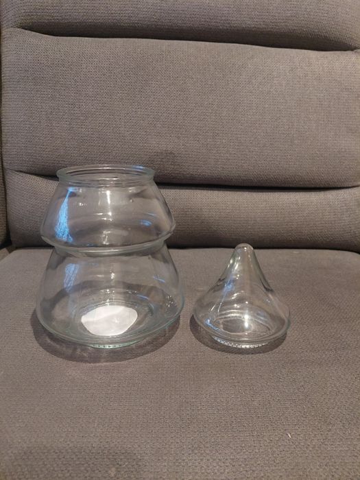 Szklana choinka,pojemnik,bomboniera