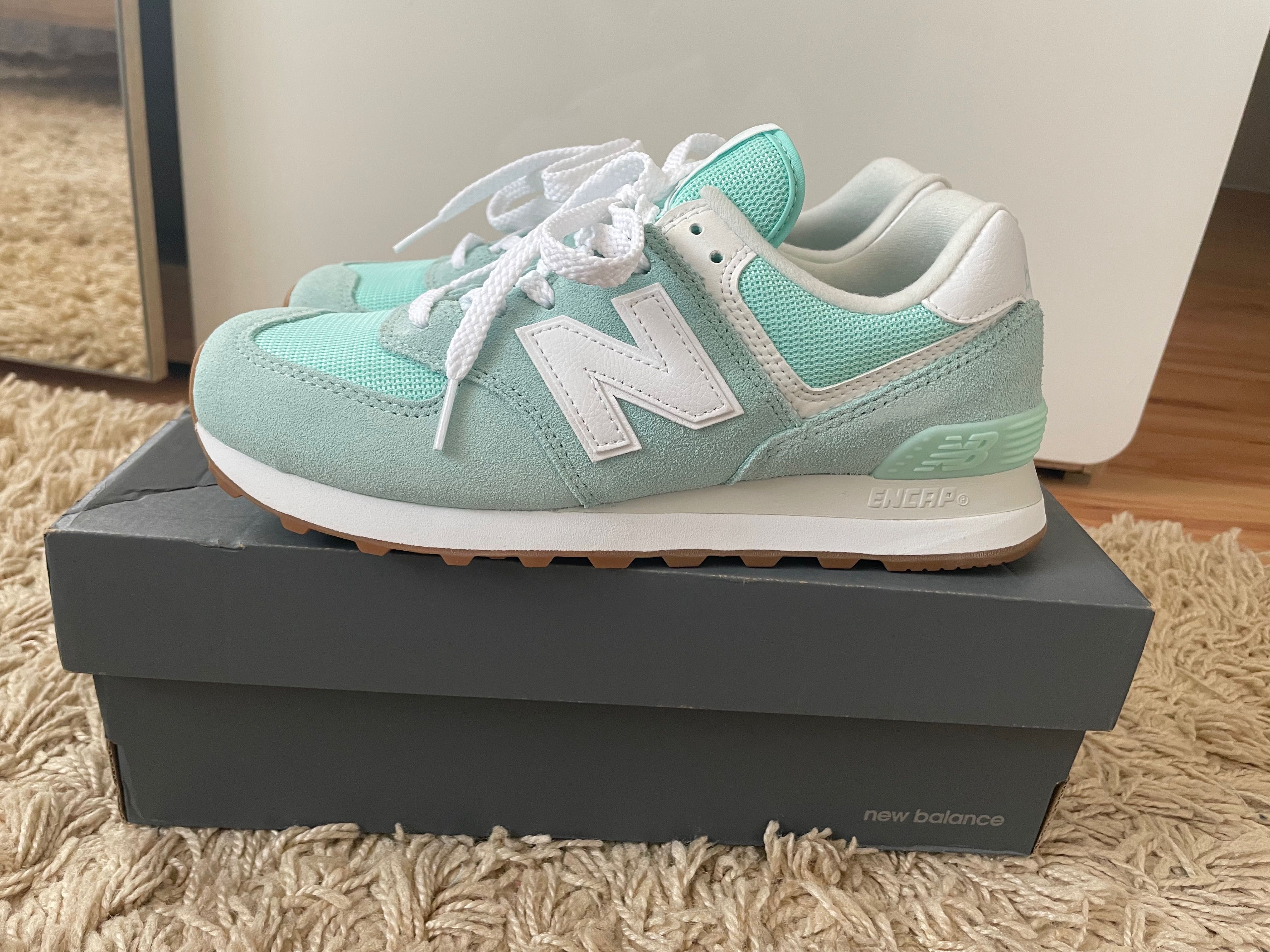 Nowe snackersy new balance r 40 miętowe