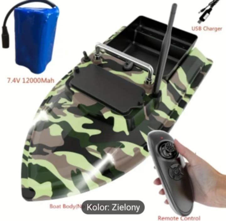 Łódź zanętowa Flying 2kg ładunek. 12000 akumulator