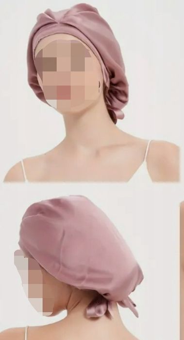 Jedwabny czepek do spania