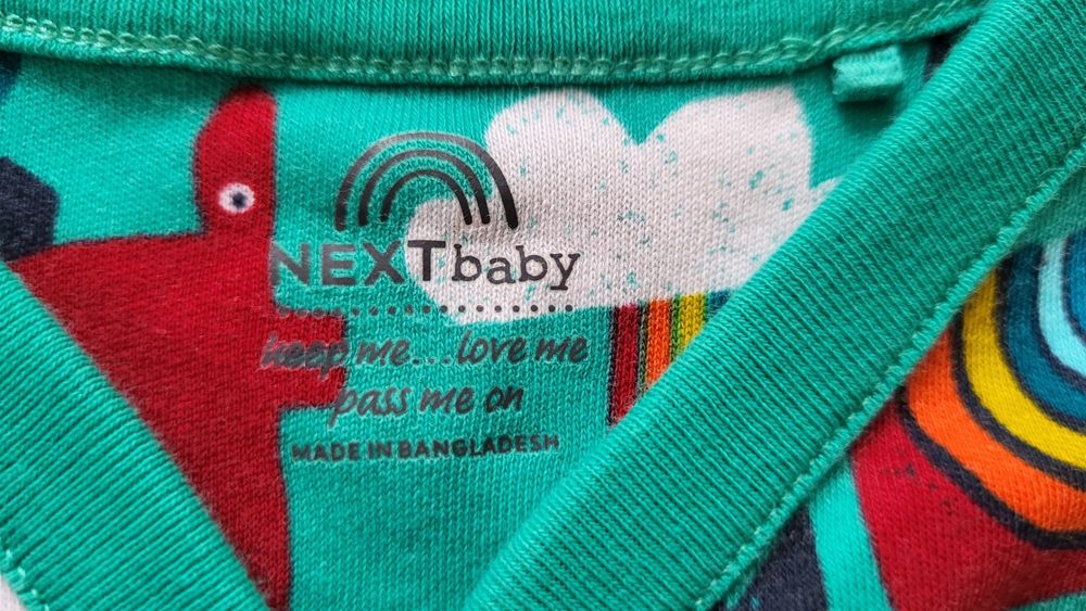 NEXT - zestaw 4 śpioszków (pajacyków) niemowlęcych + gratis