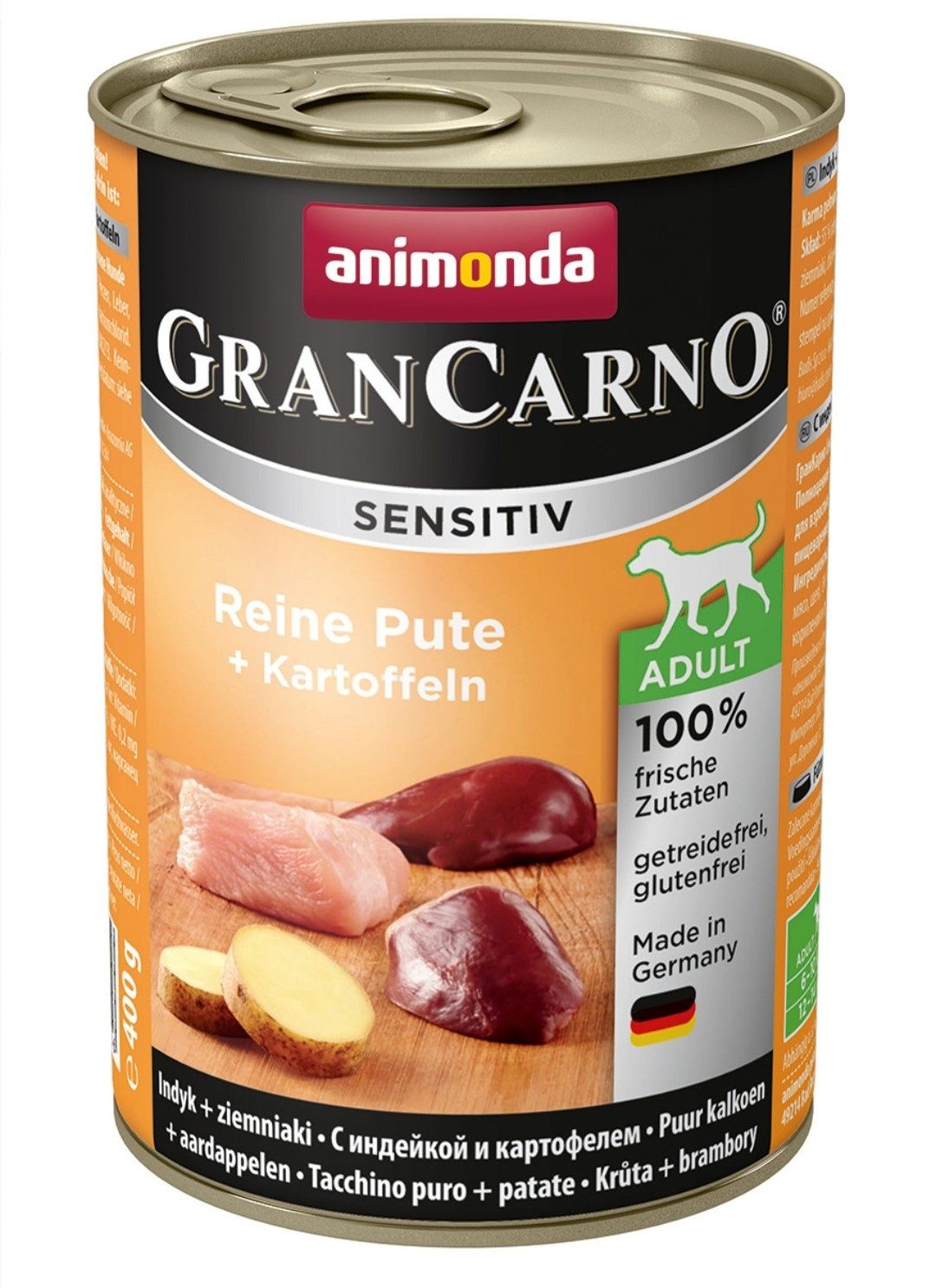 GranCarno Indyk + ziemniaki adult sensitive 20x400g