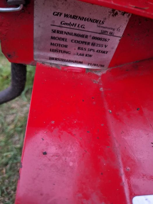 Glebogryzarka spalinowa GFF Warenhandels Cooper H255V