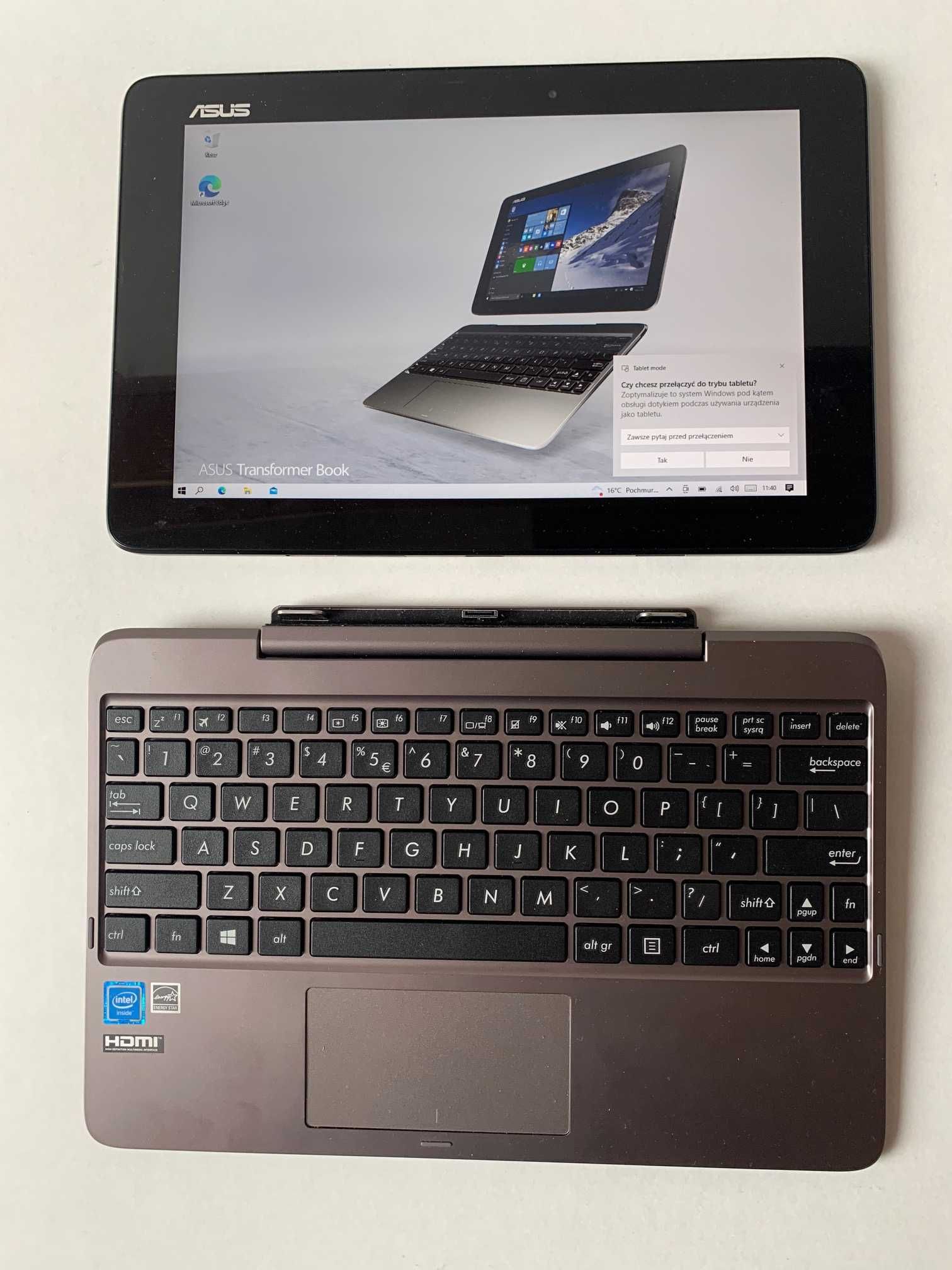 Laptop-tablet ASUS Transformer Book T100HA-FU006T