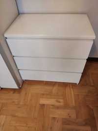 IKEA biała Komoda MALM , 3 szuflady