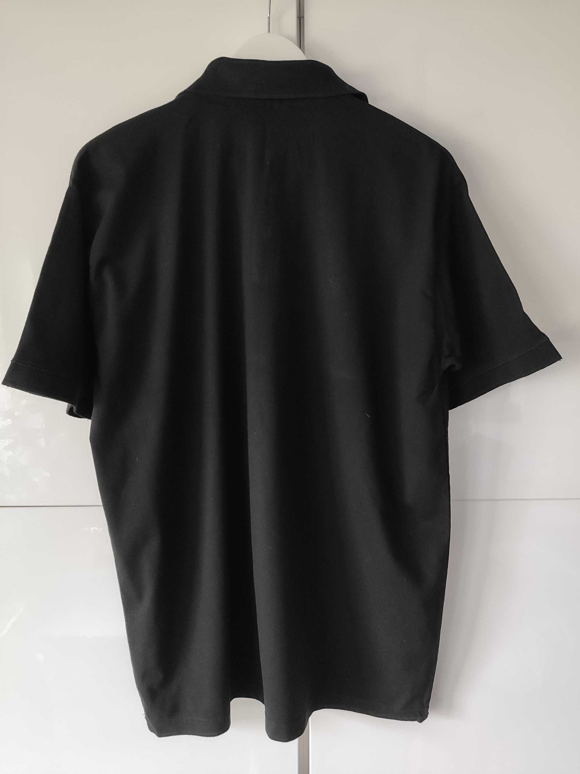 Czarna męska koszulka polo t-shirt męski 100% bawełna rozmiar XL
