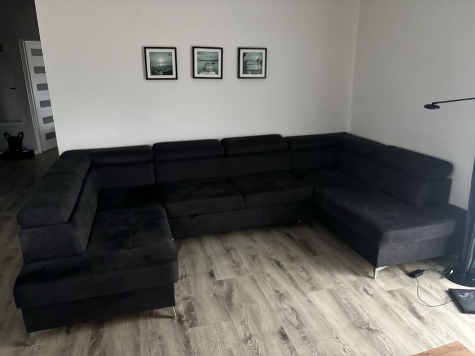 Duży naroznik U z funkcją spania