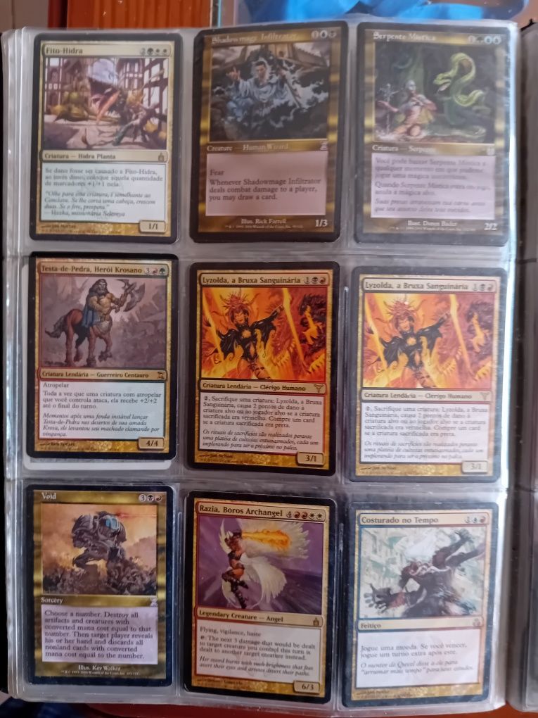 Cartas magic raras antigas em bom estado