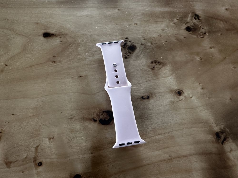 Pasek opaska pudrowy róż do Apple Watch roz. S 41mm silikonowy