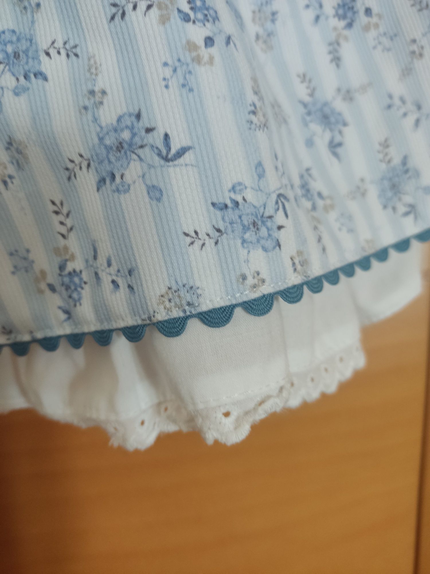 Vestido forrado com tapa fraldas 18 meses