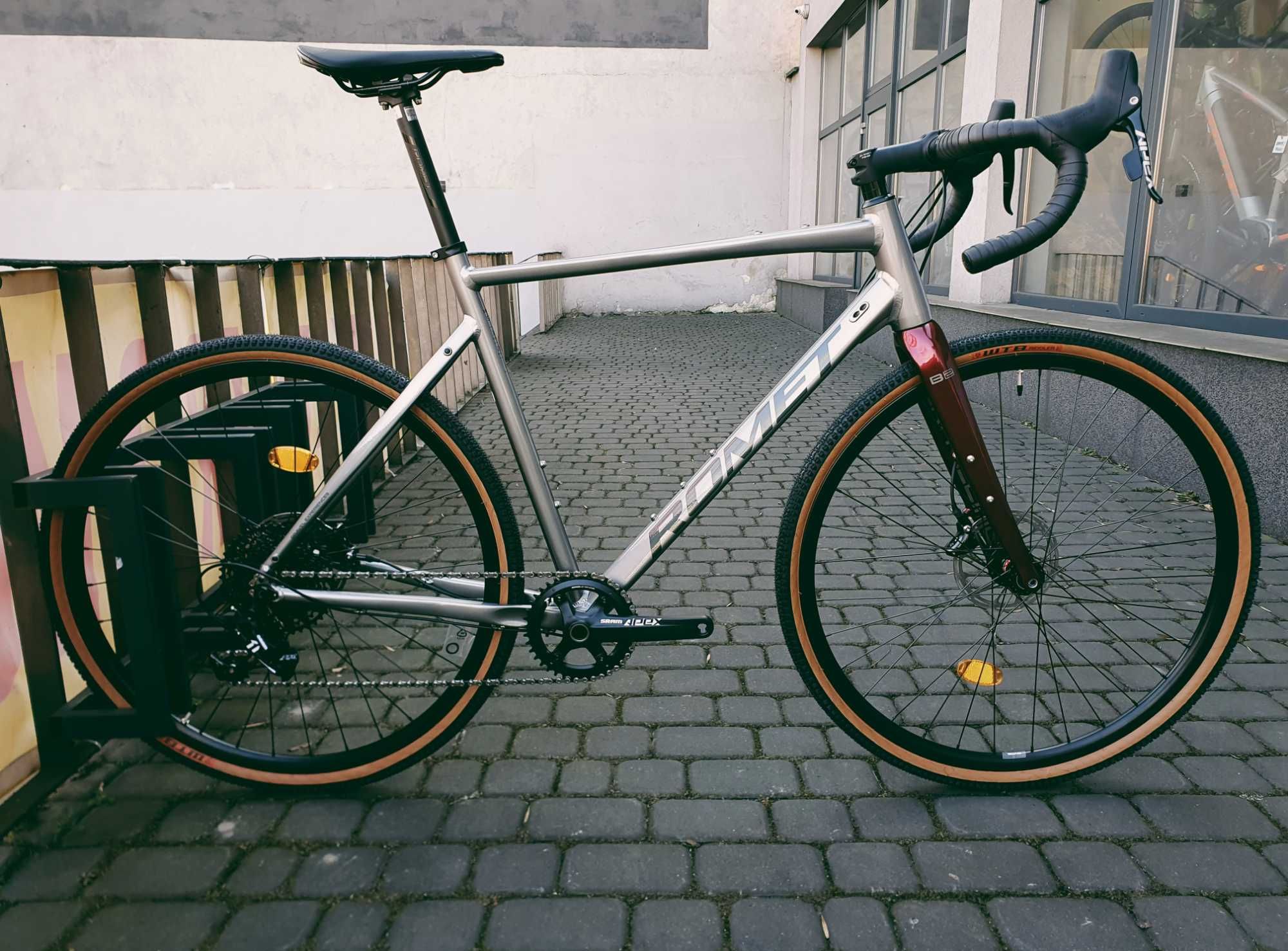 Romet Boreas 2, grafit-bordo, rozm. 48, 52, 54, 56, gravel, sram apex