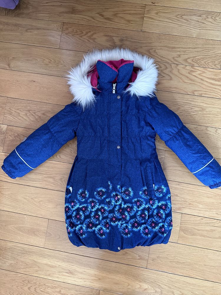 Зимове пальто (пуховик) Lenne для дівчинки, 140 см