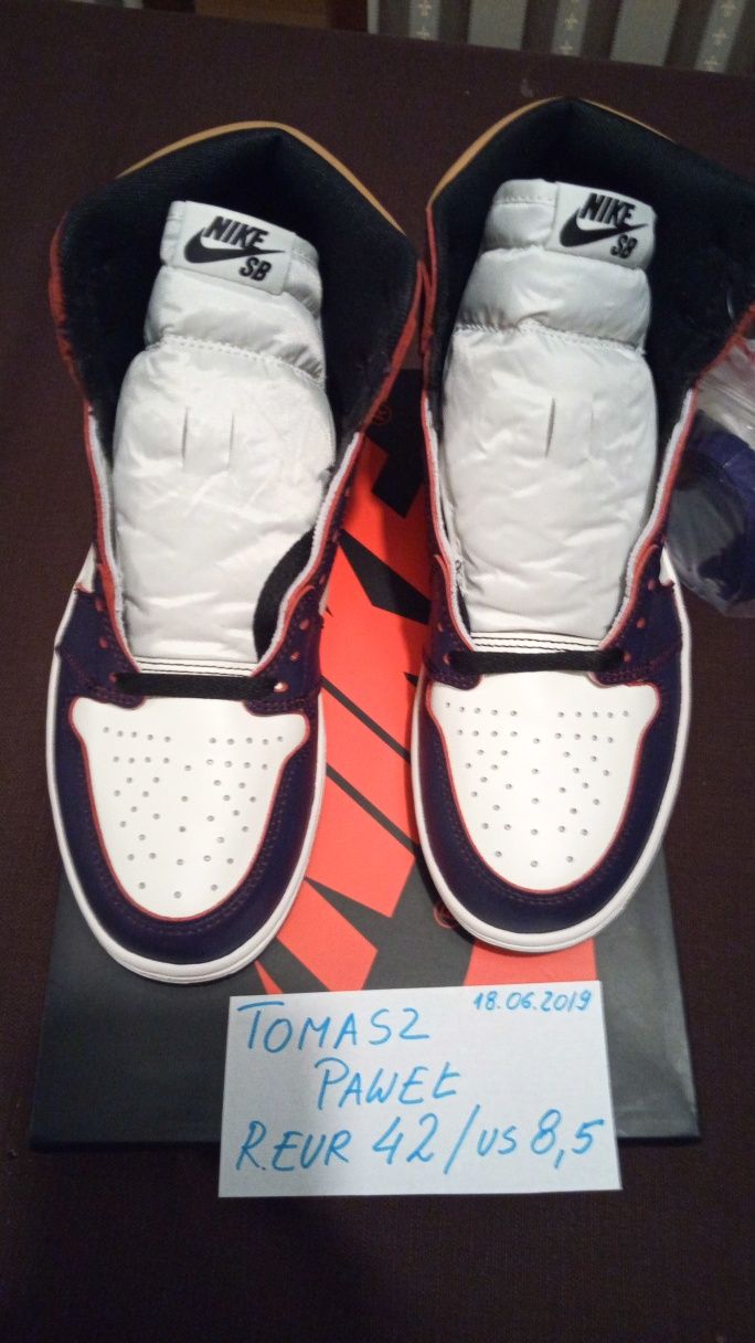 Nike Jordan 1 Retro High OG Defiant SB LA to Chicago r. 42 CD6578,-507
