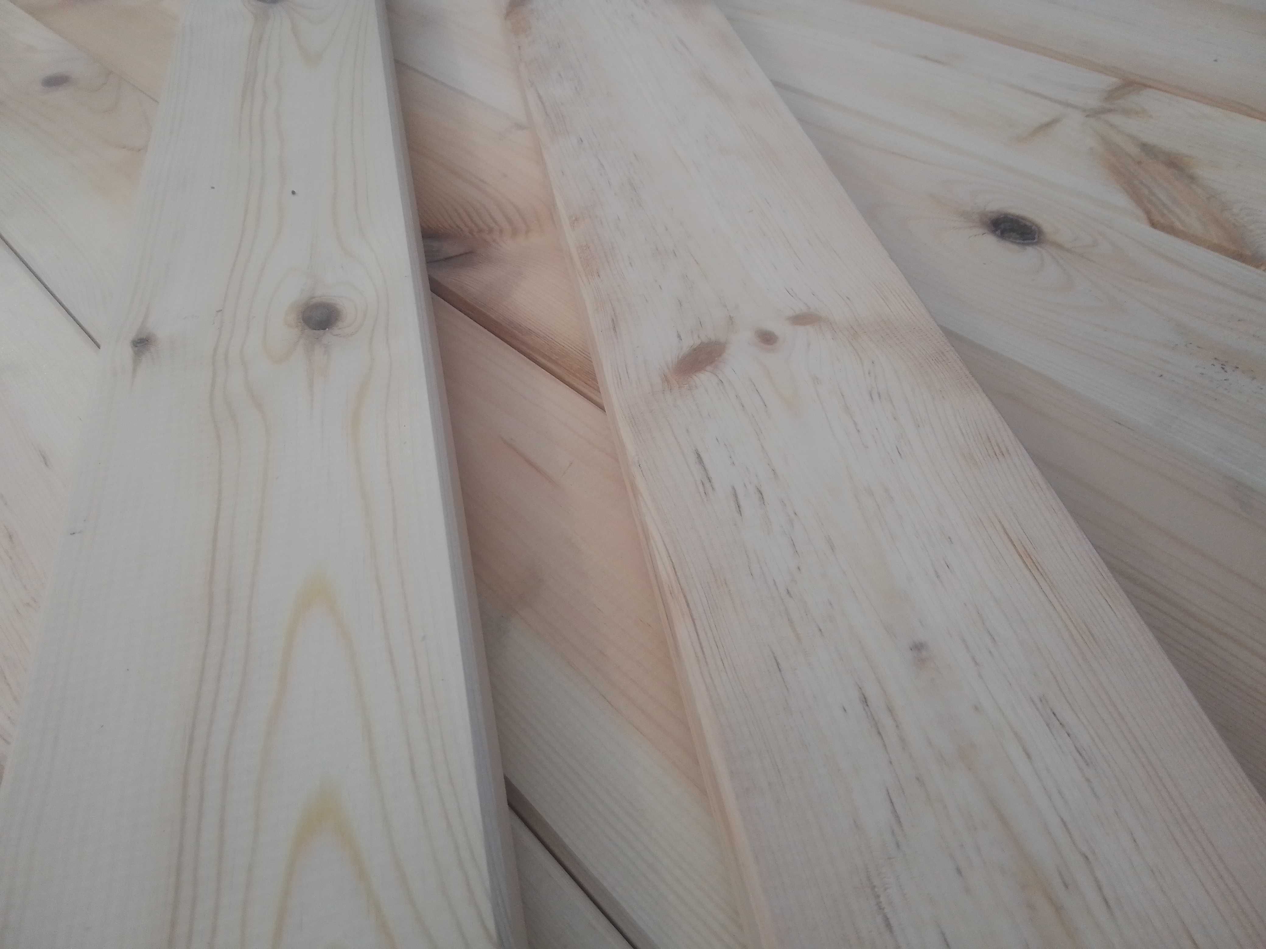 Blat drewniany - Deska sosna 100x10x2,5 cm