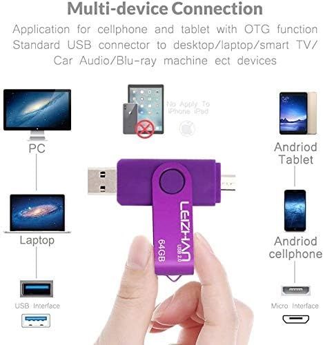 leizhan Podwójny port Pamięć USB 2.0 64 GB OTG