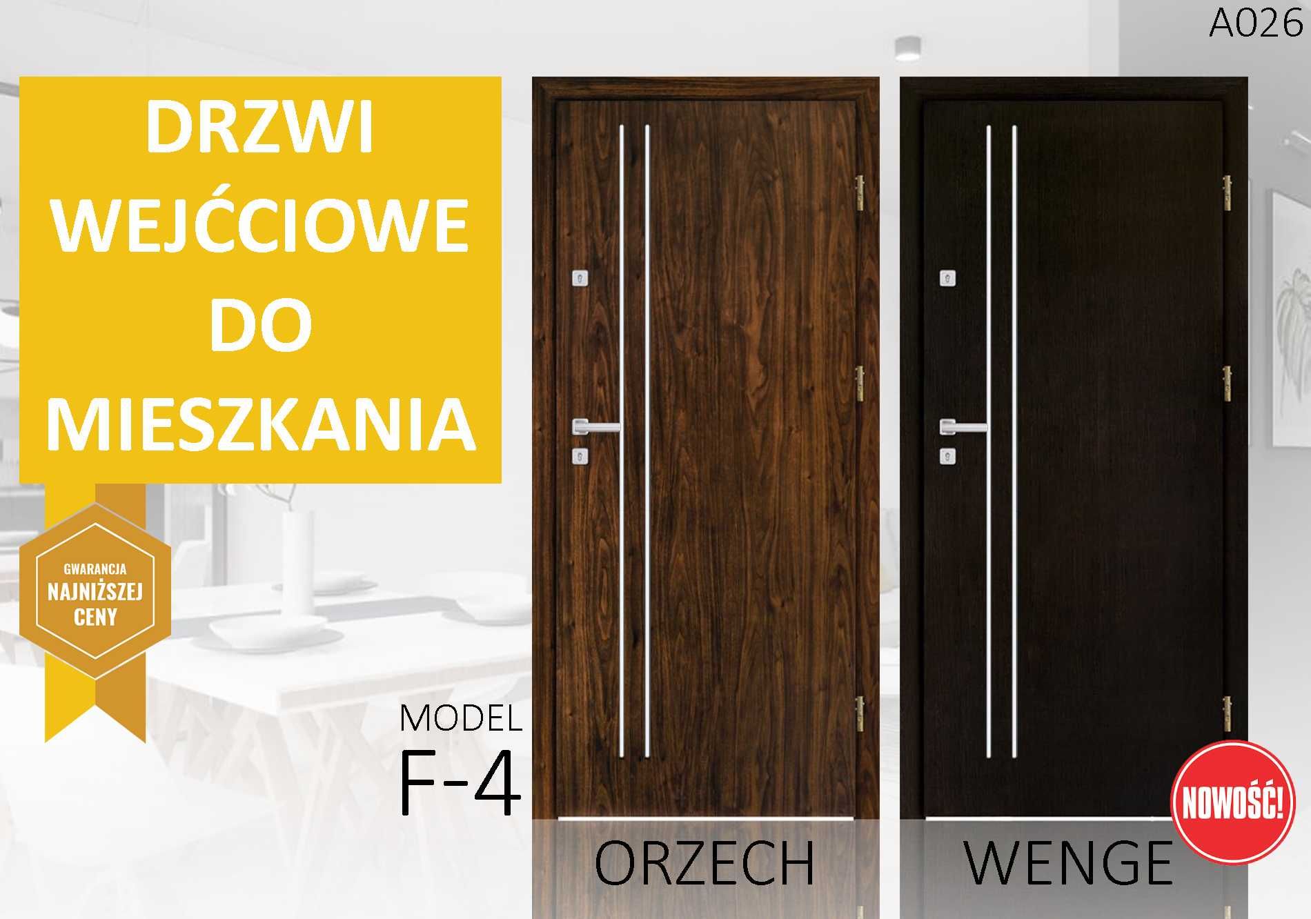 Drzwi z montażem zewnętrzne wejściowe drewniane i metalowe TANIO!