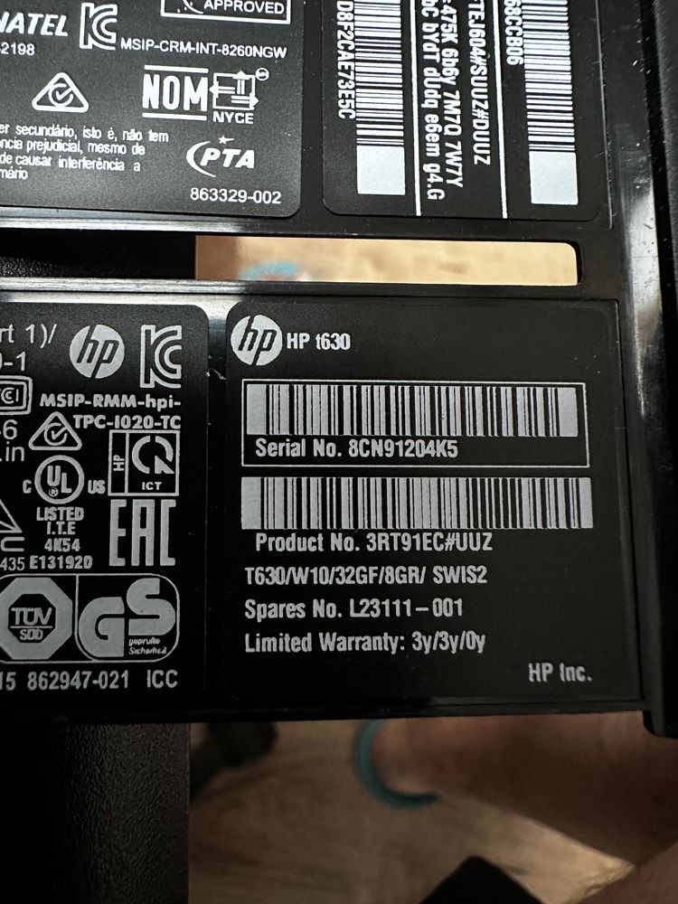 HP T630 terminal komputer pasywny