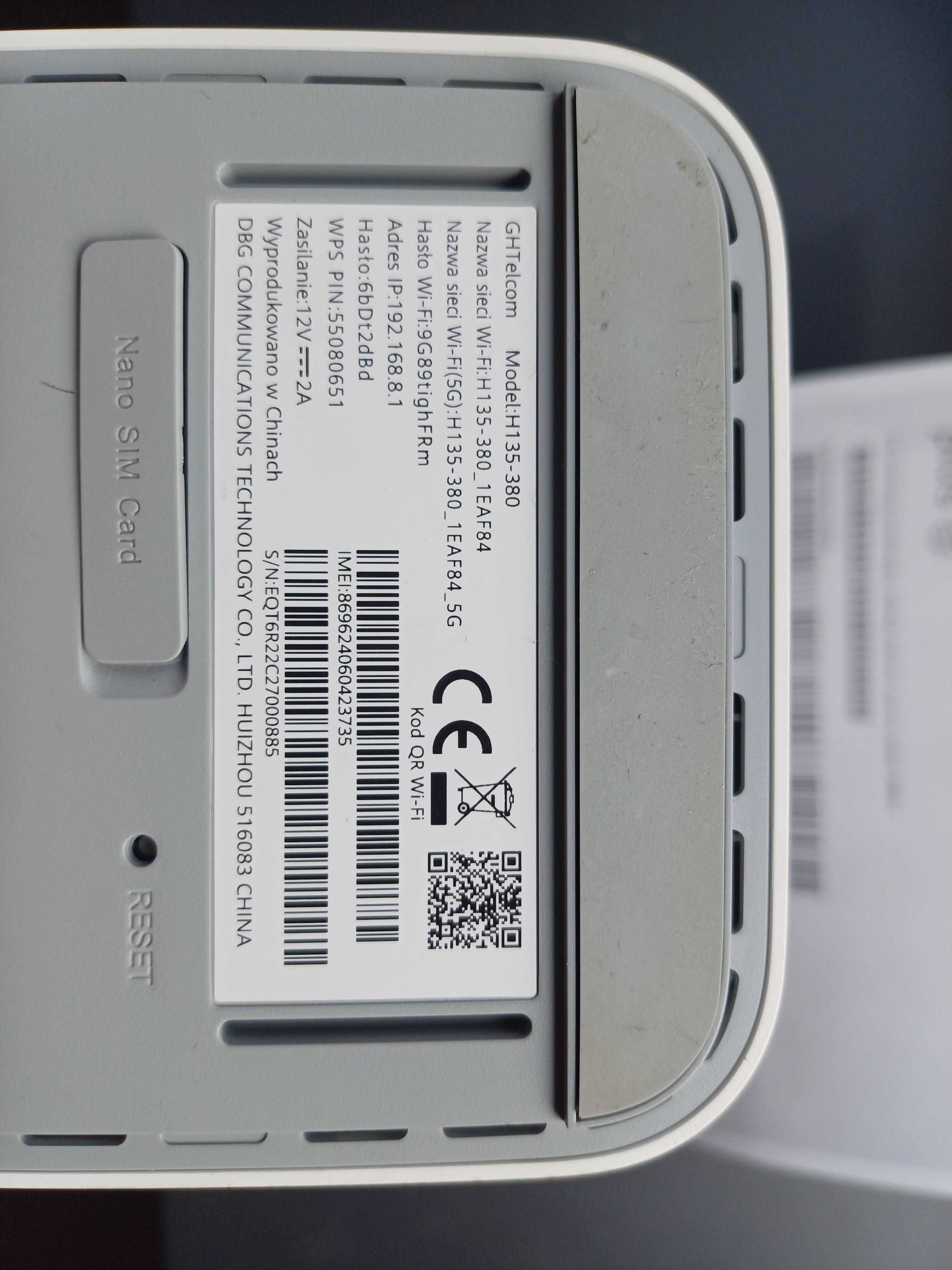 Router 5G Speedbox CPE3 H135-380