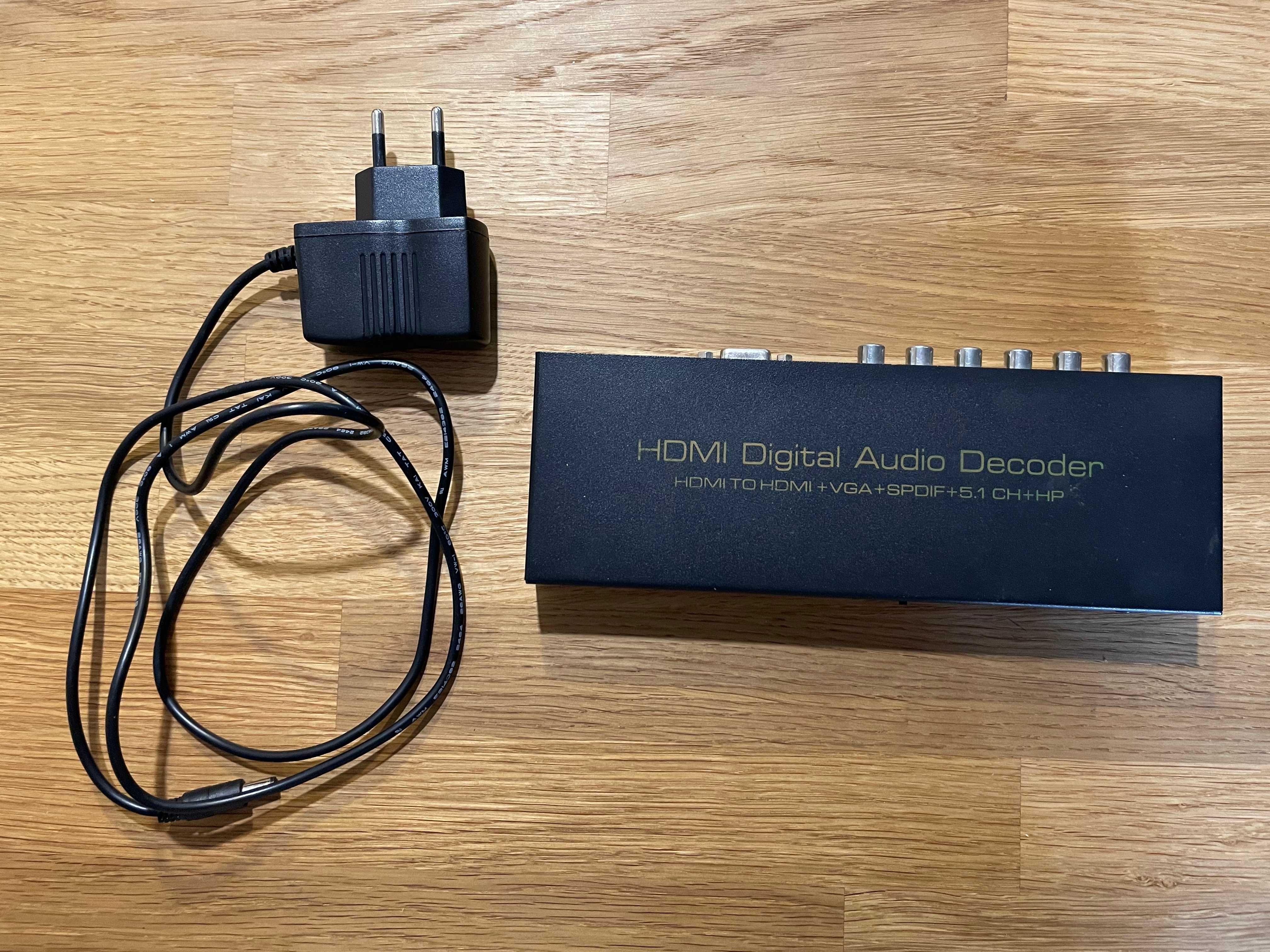 Ekstraktor konwerter HDMI do HDMI VGA SPDIF Toslink 5.1